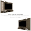 Painel Suspenso Para Tv 60 Pol Roma 2 Portas Castanho Decmade