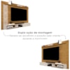 Painel Suspenso Para Tv 60 Pol Roma 2 Portas Nature Decmade