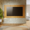 Painel Suspenso Para TV 65 Pol 217 cm Amalfi Com Led CLB Naturale CLB