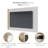Painel Suspenso Para TV 65 Pol 217 cm Amalfi Com Led CLB Off White Matte Freijo CLB