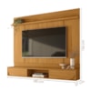 Painel Suspenso Para Tv 65 Pol Aura 2 Portas Deslizantes 182 cm Cinamomo Madetec