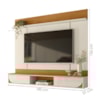 Painel Suspenso Para Tv 65 Pol Aura 2 Portas Deslizantes 182 cm Cinamomo Off White Madetec