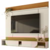Painel Suspenso Para Tv 65 Pol Aura 2 Portas Deslizantes 182 cm Cinamomo Off White Madetec