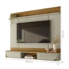 Painel Suspenso Para Tv 65 Pol Aura 2 Portas Deslizantes 182 cm Cumaru Opala Madetec
