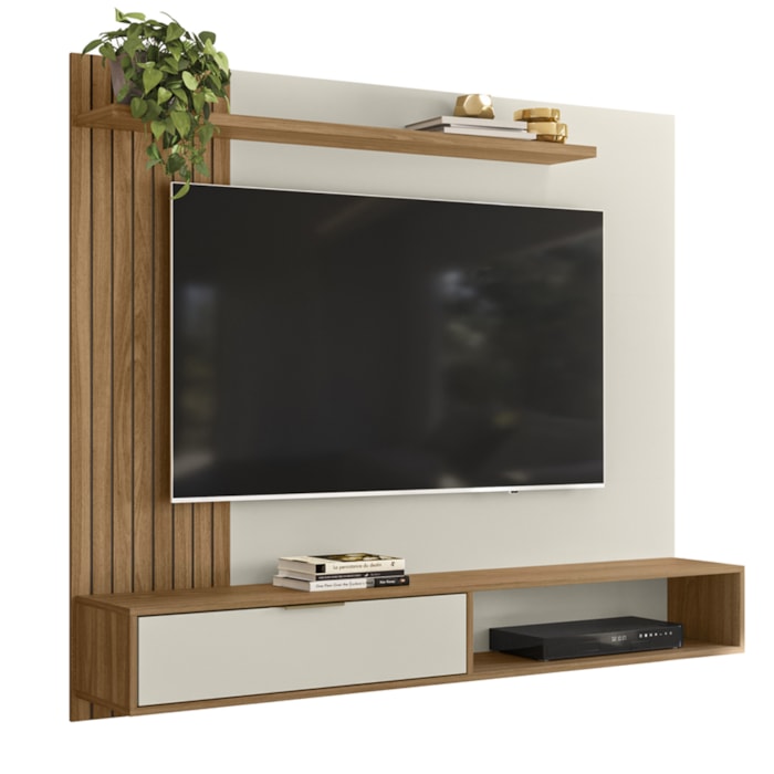 Painel Suspenso Para TV 65 Pol B5450 Nature Off White PLLA