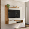 Painel Suspenso Para TV 65 Pol B5450 Nature Off White PLLA