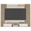 Painel Suspenso Para TV 72 Pol 176 cm Carvalho Off White ARLY