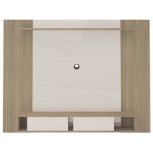 Painel Suspenso Para TV 72 Pol 176 cm Carvalho Off White ARLY