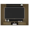 Painel Suspenso Para TV 72 Pol 176 cm Pinho Ripado Preto ARLY