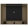 Painel Suspenso Para TV 72 Pol 176 cm Pinho Ripado Preto ARLY