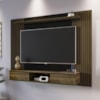 Painel Suspenso Para TV 72 Pol 176 cm Pinho Ripado Preto ARLY