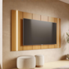 Painel Suspenso Para TV 75 Pol 240 cm Maggiore Com Led Naturale CLB