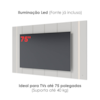 Painel Suspenso Para TV 75 Pol 240 cm Maggiore Com Led Off White Matte CLB