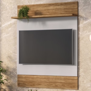 Painel Suspenso Tv 48 Pol 108 cm Guaratuba Cinamomo Off White BECHARA