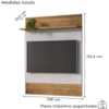 Painel Suspenso Tv 48 Pol 108 cm Guaratuba Cinamomo Off White BECHARA