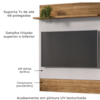 Painel Suspenso Tv 48 Pol 108 cm Guaratuba Cinamomo Off White BECHARA