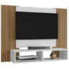 Painel Suspenso Tv 48 Pol 120 cm Navi Branco Ripado BECHARA