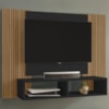 Painel Suspenso Tv 48 Pol 120 cm Navi Preto Fosco Ripado BECHARA