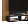 Painel Suspenso Tv 48 Pol 120 cm Navi Preto Fosco Ripado BECHARA