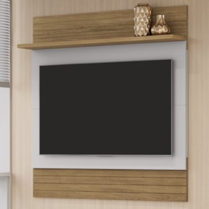 Painel Suspenso Tv 50 Pol 120 cm Angra Cinamomo Off White BECHARA
