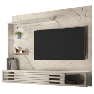 Painel Suspenso Tv 50 Pol 2P 160 cm Select Calacata Off White MADETEC