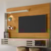 Painel Suspenso Tv 50 Pol 2P 160 cm Select Cinamomo Off White MADETEC