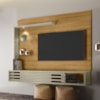 Painel Suspenso Tv 50 Pol 2P 160 cm Select Cumaru Opala MADETEC