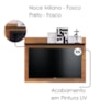 Painel Suspenso Tv 55 Pol 135 cm Maia Noce Milano Preto Colibri