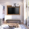 Painel Suspenso Tv 55 Pol 135 cm Maia Noce Milano Preto Colibri