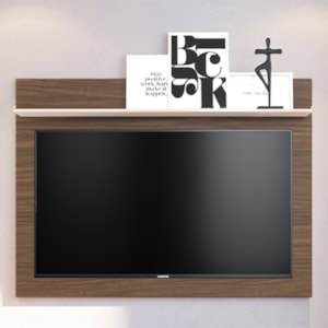 Painel Suspenso Tv 55 Pol 135 cm Maia Nogueira Real Off White Colibri