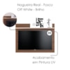 Painel Suspenso Tv 55 Pol 135 cm Maia Nogueira Real Off White Colibri