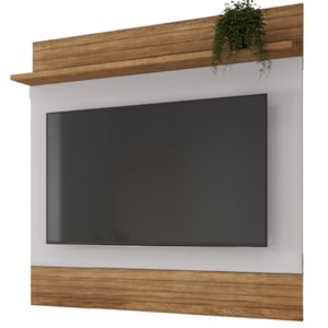 Painel Suspenso Tv 55 Pol 136 cm Guaruja Cinamomo Off White BECHARA