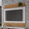 Painel Suspenso Tv 55 Pol 136 cm Guaruja Cinamomo Off White BECHARA