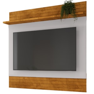Painel Suspenso Tv 55 Pol 136 cm Guaruja Naturalle Off White BECHARA