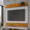 Painel Suspenso Tv 55 Pol 136 cm Guaruja Naturalle Off White BECHARA