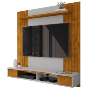 Painel Suspenso Tv 55 Pol 136 cm Ipanema Naturalle Off White BECHARA