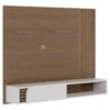 Painel Suspenso Tv 55 Pol 136 cm Jurere Amendoa Off White Matte Colibri