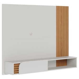 Painel Suspenso Tv 55 Pol 136 cm Jurere Off White Matte Freijo Colibri
