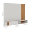 Painel Suspenso Tv 55 Pol 136 cm Jurere Off White Matte Freijo Colibri