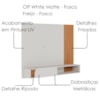 Painel Suspenso Tv 55 Pol 136 cm Jurere Off White Matte Freijo Colibri