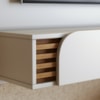 Painel Suspenso Tv 55 Pol 136 cm Jurere Off White Matte Freijo Colibri