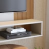 Painel Suspenso Tv 55 Pol 136 cm Jurere Off White Matte Freijo Colibri