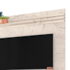 Painel Suspenso Tv 55 Pol 136 cm Sublime Calacata Off White MADETEC