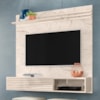 Painel Suspenso Tv 55 Pol 136 cm Sublime Calacata Off White MADETEC