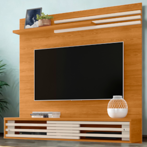 Painel Suspenso Tv 55 Pol 136 cm Sublime Cinamomo Off White MADETEC