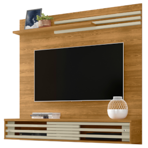 Painel Suspenso Tv 55 Pol 136 cm Sublime Cumaru Opala MADETEC