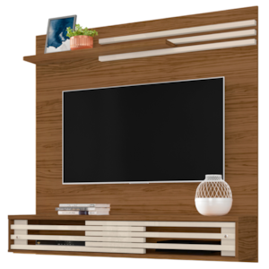 Painel Suspenso Tv 55 Pol 136 cm Sublime Naturale Off White MADETEC