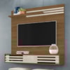 Painel Suspenso Tv 55 Pol 136 cm Sublime Naturale Off White MADETEC