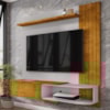 Painel Suspenso Tv 55 Pol 138 cm Paraty Naturalle Off White BECHARA