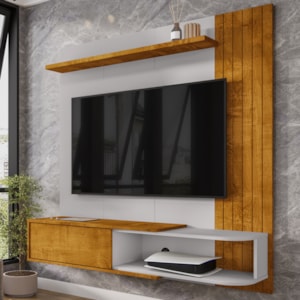 Painel Suspenso Tv 55 Pol 138 cm Paraty Naturalle Off White BECHARA